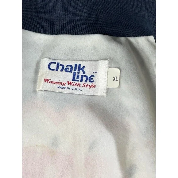 Vintage Illinois Fighting ILLINI Chalk Line Fanimation Jacket XL USA 90s RARE
